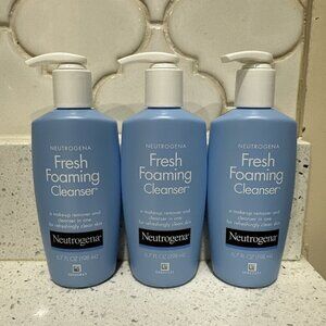 NEUTROGENA FRESH FOAMING CLEANSER MAKEUP REMOVER FACE WASH 6.7 oz SET OF 3